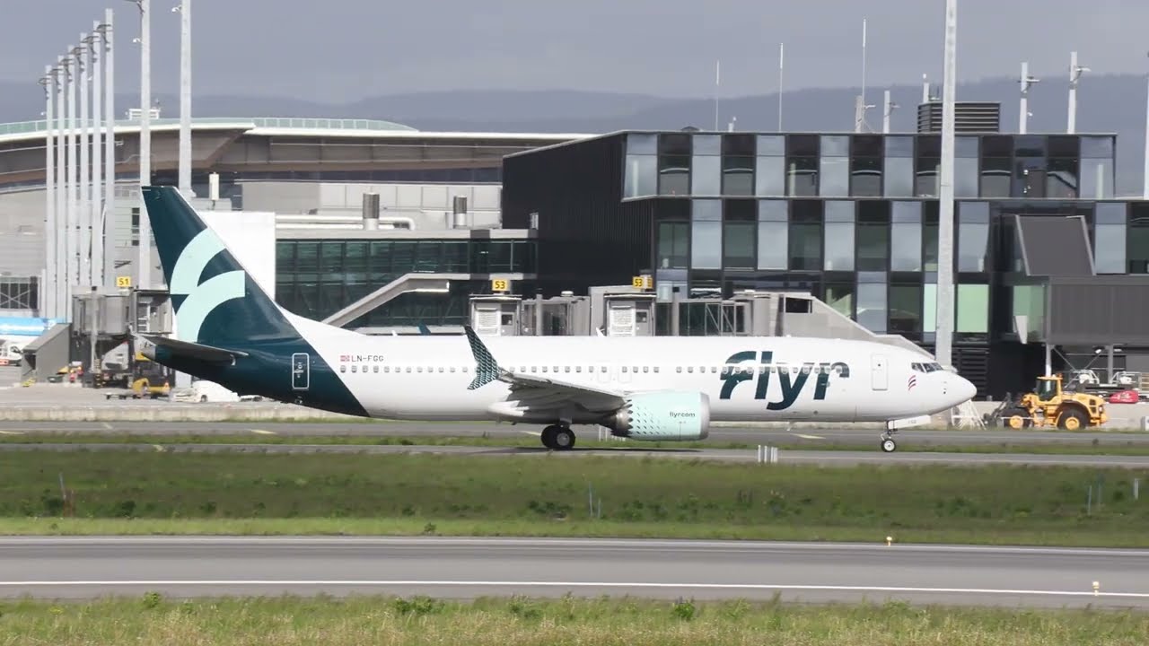Flyr Boeing 737-8 and 737 Max-8 at Oslo Airport Gardermoen