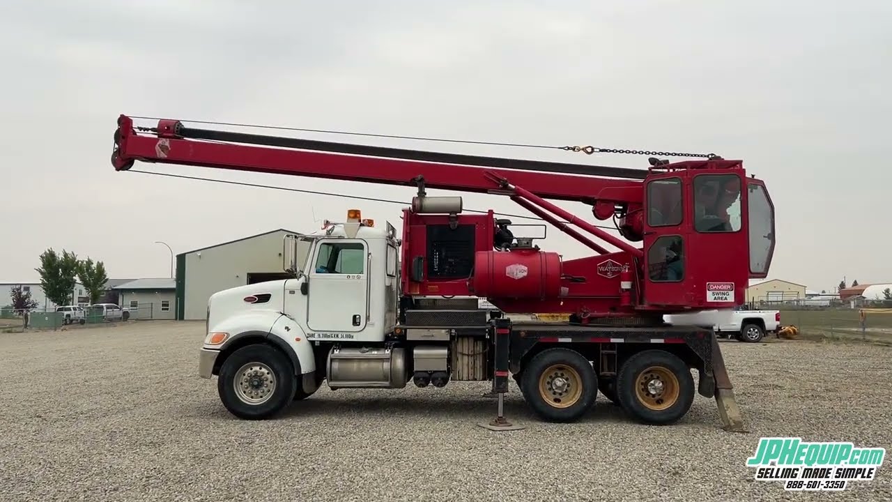 2008 Peterbilt PB340 Heavy Truck & Watson 1100TM Foundation Pile Drill   #6676 BP