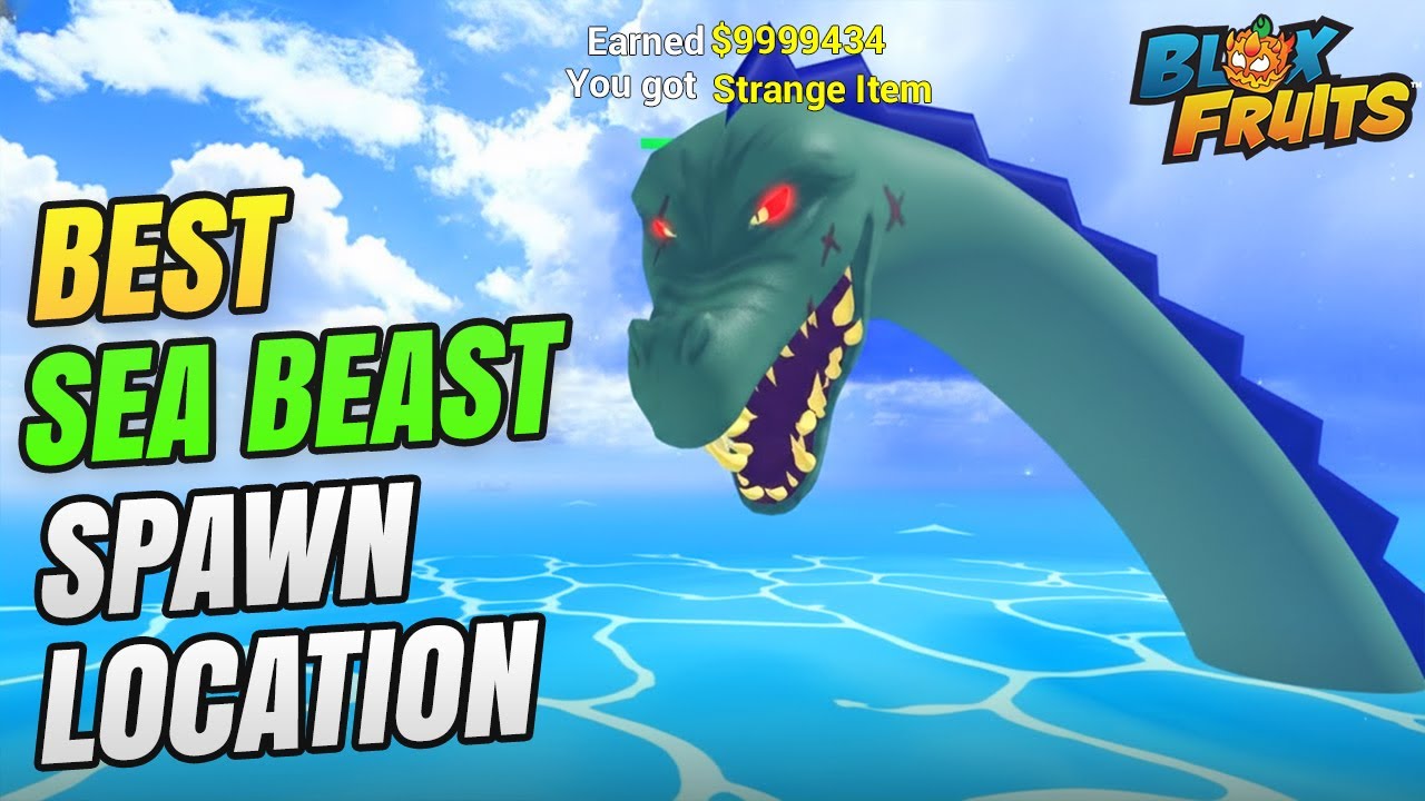Best Sea Beast Spawn Location and Trick In Blox Fruits 😍😍🔥🔥