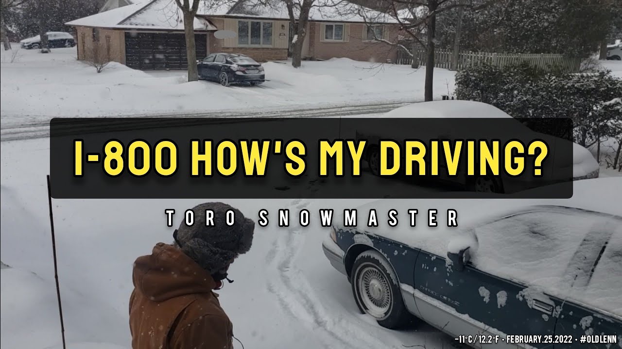 HOW I DRIVE THE TORO PERSONAL PACE SNOWMASTER &bull; Snowmaster 824 252cc single stage snowthrower