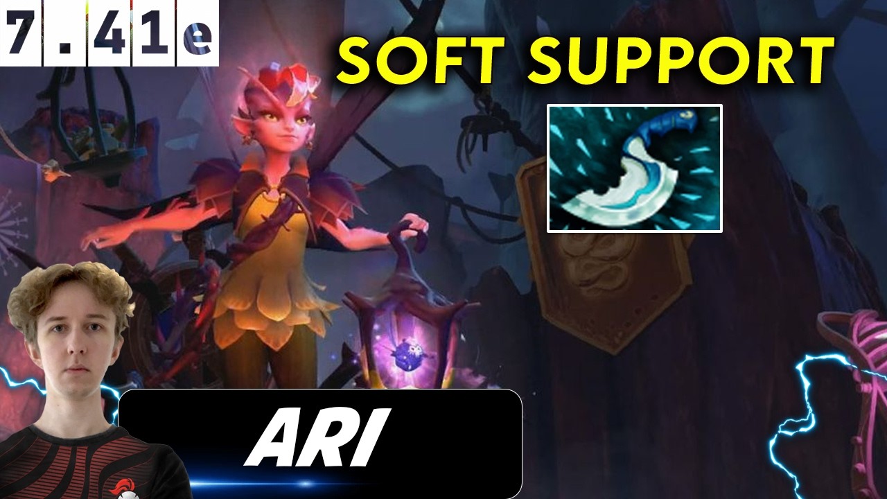 Ari Dark Willow Soft Support - Dota 2 Patch 7.41e Pro Player Full Gameplay