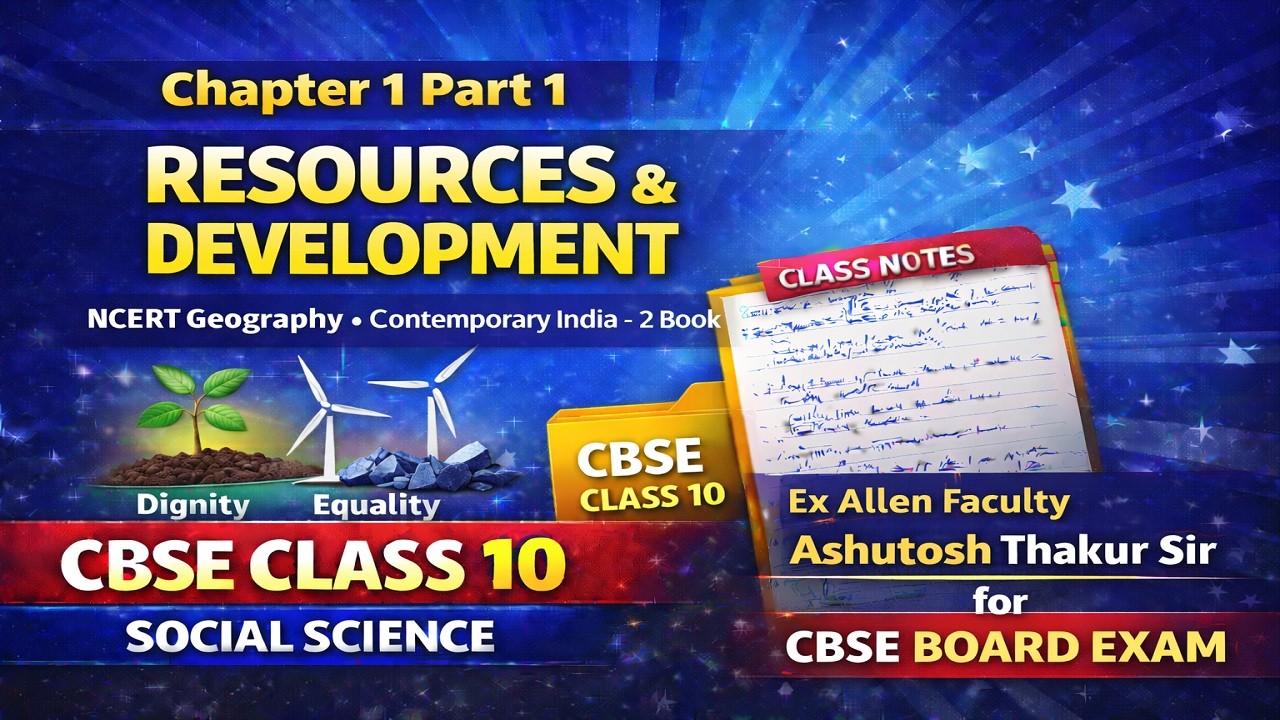 Chap 1.1: Resources & Development | Class 10 Geography NCERT | Contemporary India 2 | Social Science
