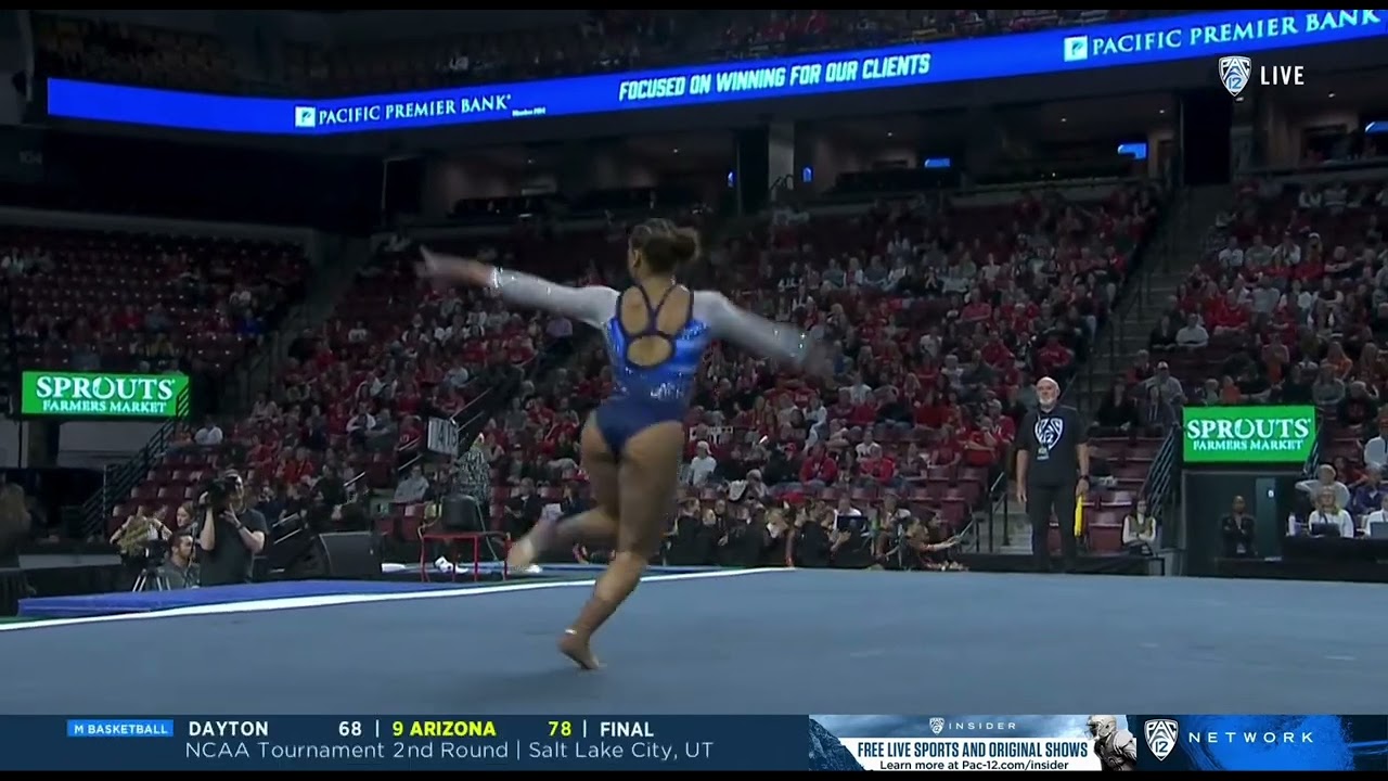 Margzetta Frazier Floor UCLA @ Pac 12 Championships 2024 9.900