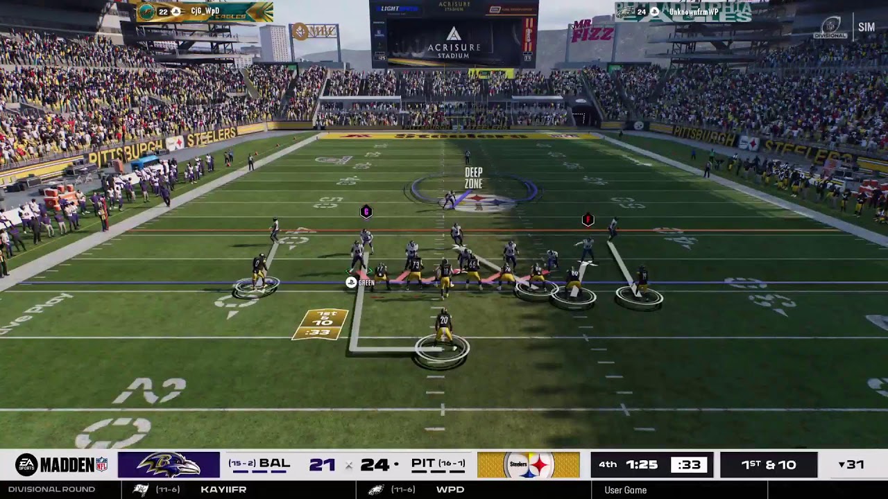 Ravens vs Steelers Whypanik League season 1 restart division round