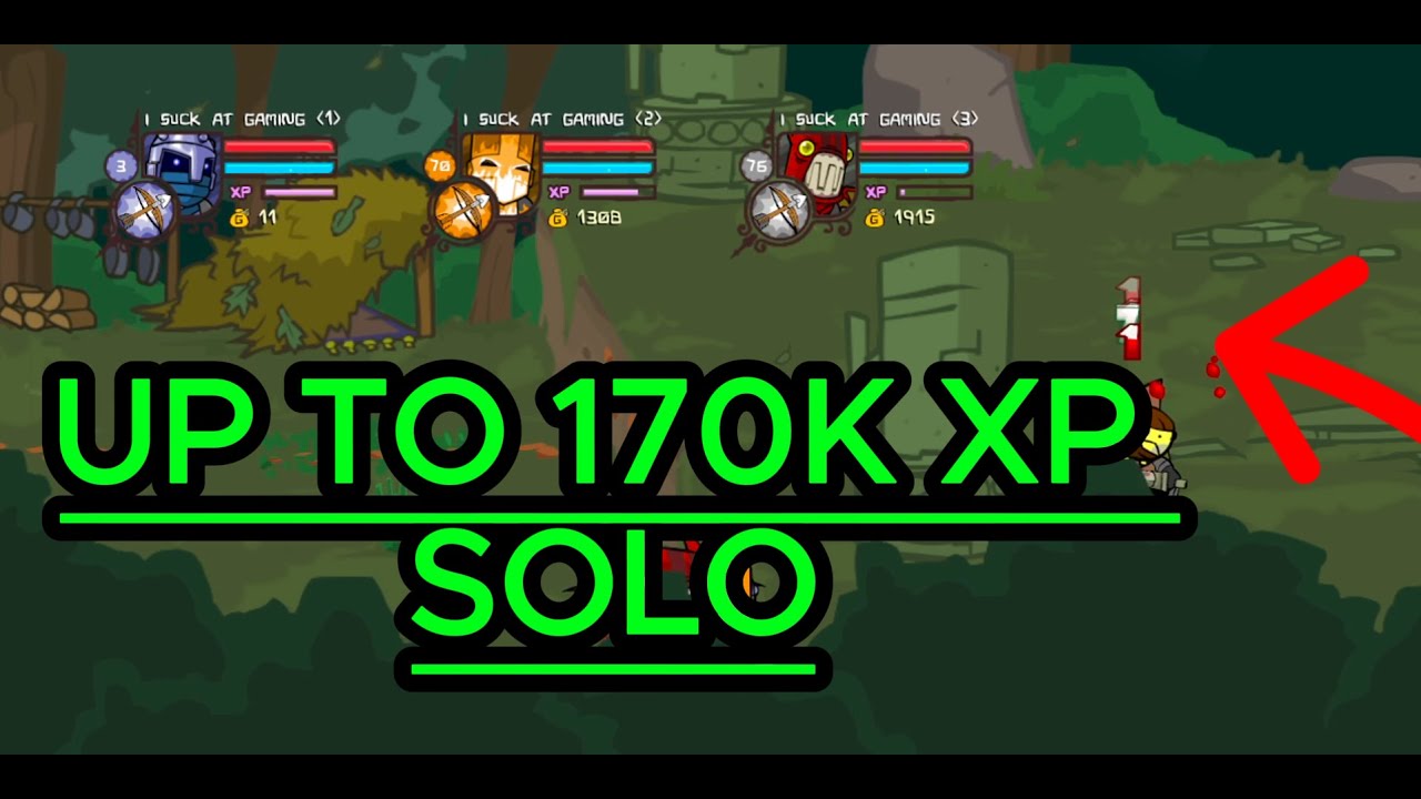 MAX LEVEL IN 1.5 hours AFK EXPLOIT/GLITCH  pc/xbox/psn/switch. castle crashers