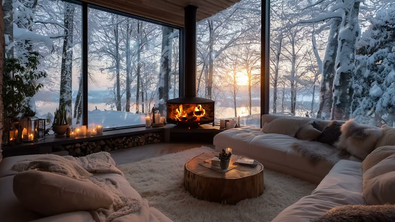 Snowfall White Lounge Piano | Peaceful Piano Music for Sleep & Stress Relief