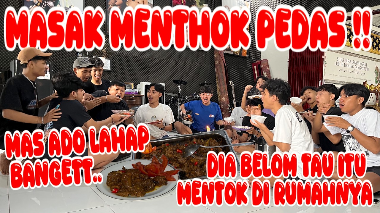 SPESIAL HARI TERAKHIR SEBELUM PUASA !! diam-diam masak menthok nya mas ado
