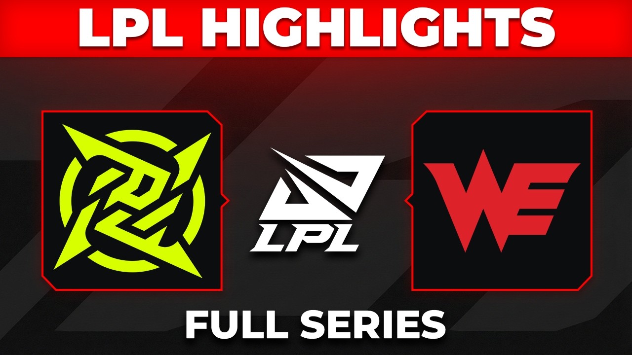 NIP vs WE Highlights ALL GAMES | LPL 2026 Split 1 Tiebreaker | Ninjas in Pyjamas vs Team WE