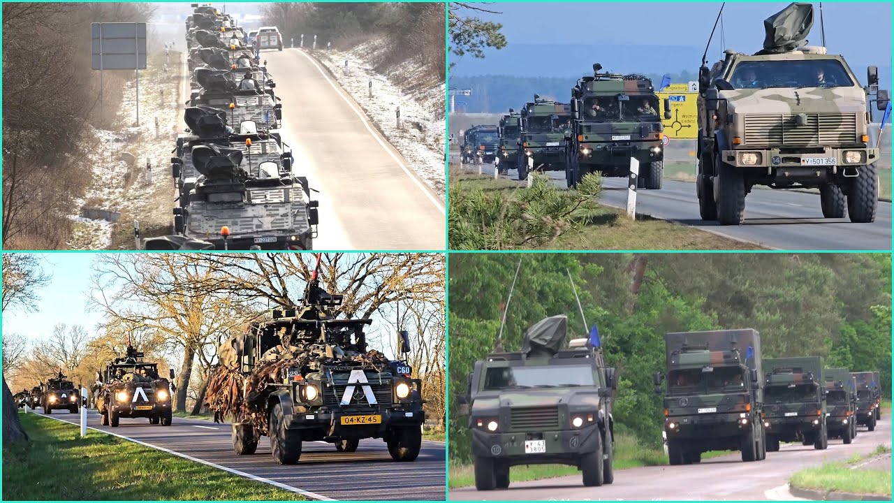 Militär Kolonnen rollen- BW, A, NL, BE- Jahresrückblick 2025