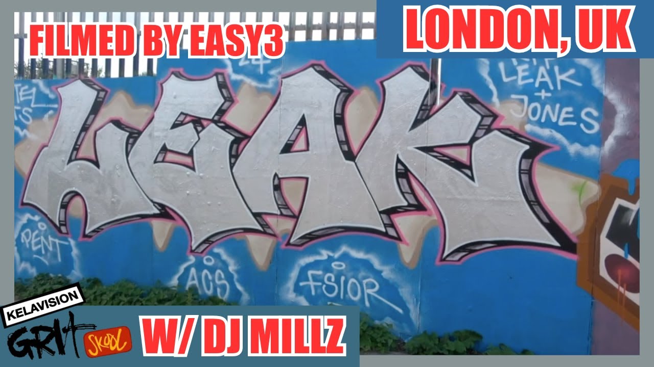 LONDON UK GRAFFITI WALK SEPT 2024 // KELAVISION GRIT SCHOOL with DJ MILLZ FILMED BY EASY3