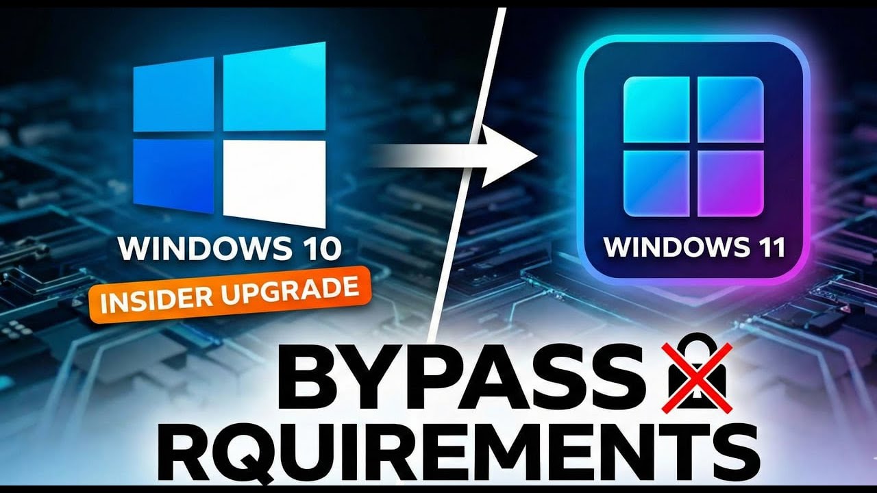 Upgrade Windows 10 to 11 Insider: Bypass Install AND Insider Checks