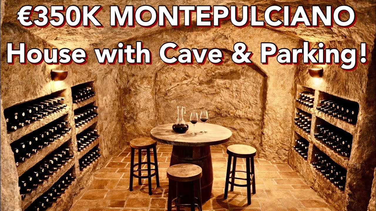 A  Renaissance Gem in Montepulciano – Remodeled Home w/Parking, Views & Secret Cave | €350,000!