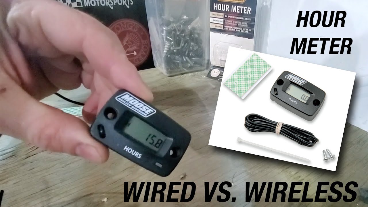 Wireless vs. Wired Moose hour meter on KX112