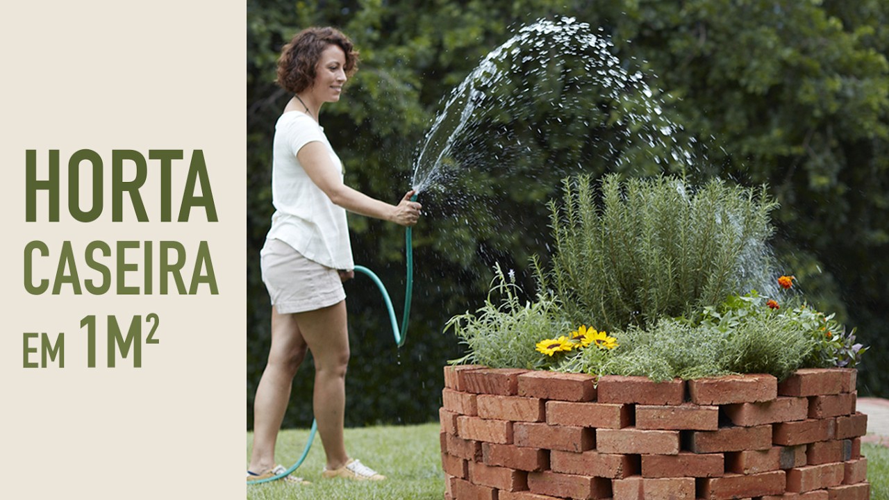 HORTA caseira FÁCIL de fazer e PERFEITA para PEQUENOS ESPAÇOS