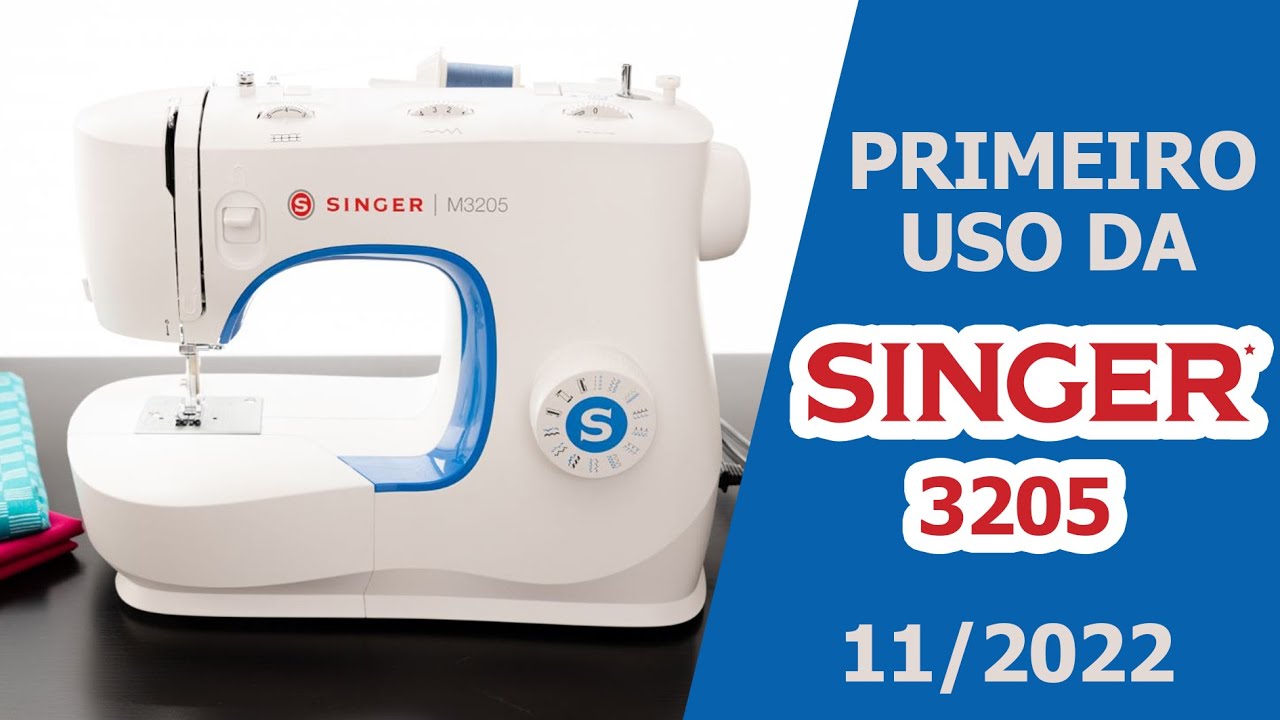 Ligando e usando a singer M3205 pela primeira vez