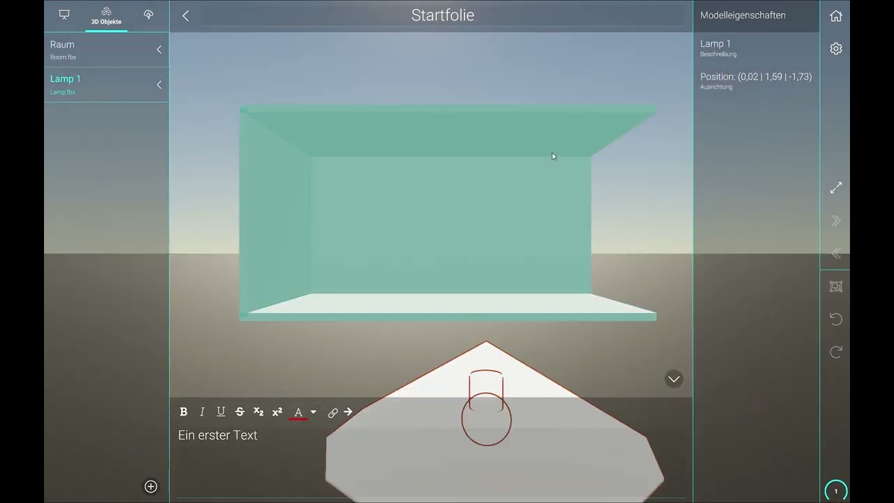 Machine@Hand Editor - Erzeugen, Modell einfügen und Speichern eines Virtual Reality Trainingsmoduls