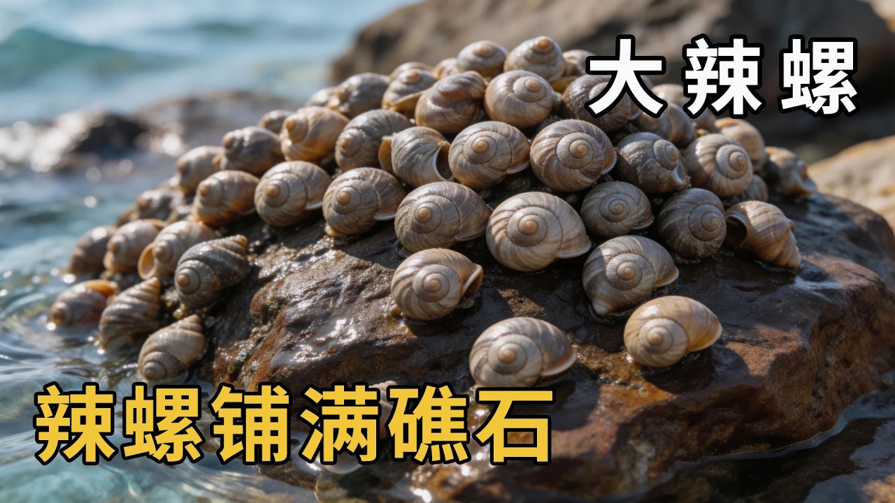 這波大潮水讓我趕海翻身！碩大的辣螺鋪滿礁石，阿富驚呼：“這就是發家致富的機會！”