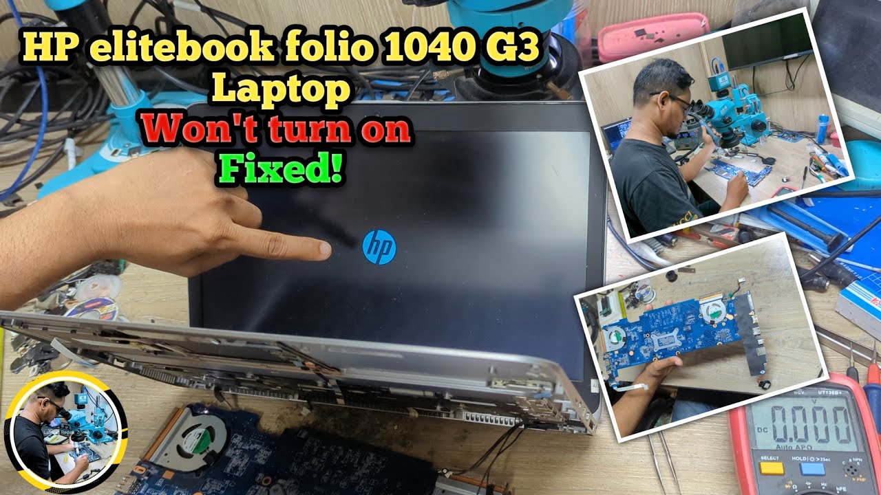 HP Elitebook Folio 1040 G3 won't turn on fixed | how to repair HP laptop