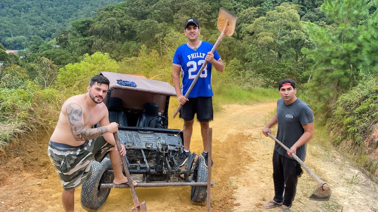ARRUMAMOS A CRATERA DA SUBIA DA CAVERNA A MÃO.