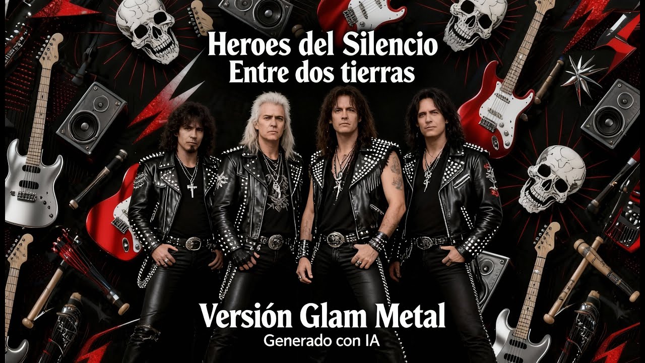 Héroes del Silencio - Entre dos tierras (1990's Glam Metal IA Cover)