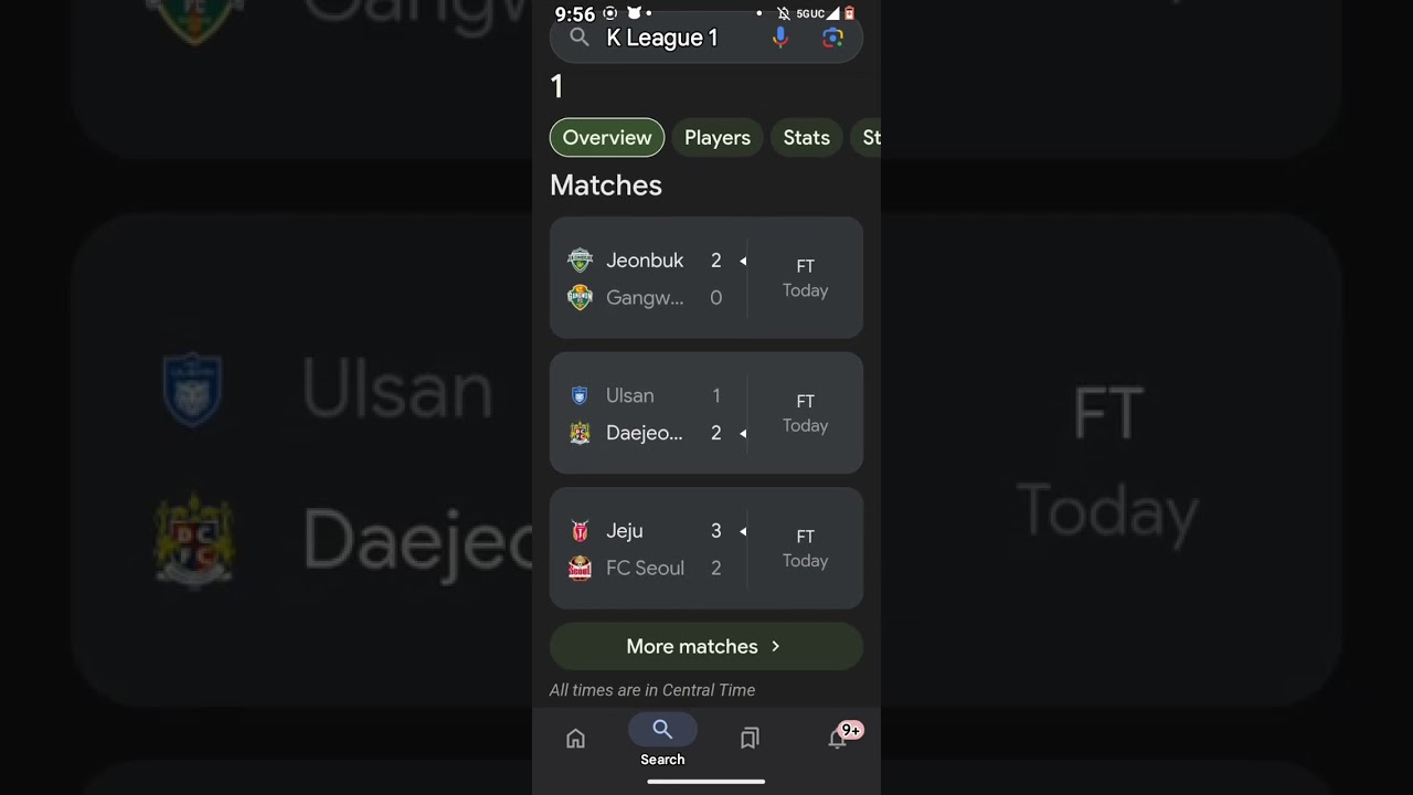 K League 1 Football Scores #kleague1