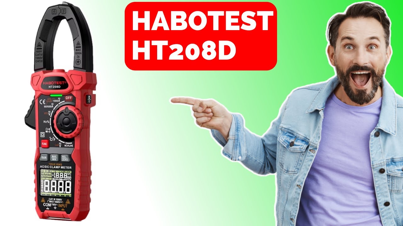 Alicate Amperímetro HABOTEST HT 208D #eletrica #eletricista #eletronica