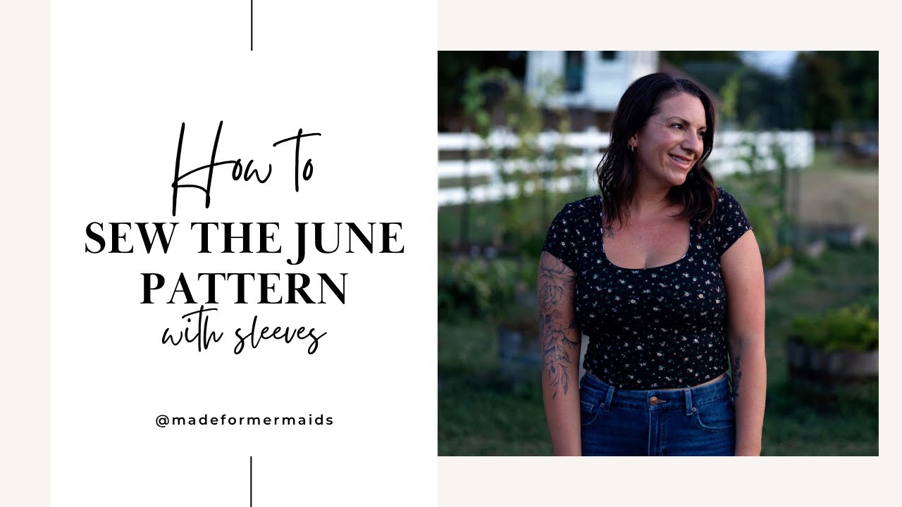 How to sew the June pattern with sleeves