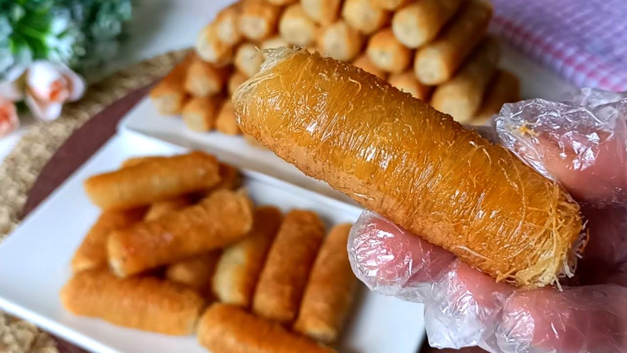 لازم تجربيها بطريقه دي❗أصابع الكنافه المحشيه بدون فرن❗مش هتصدقي النتيجه هتعمليها ولا احسن حلواني