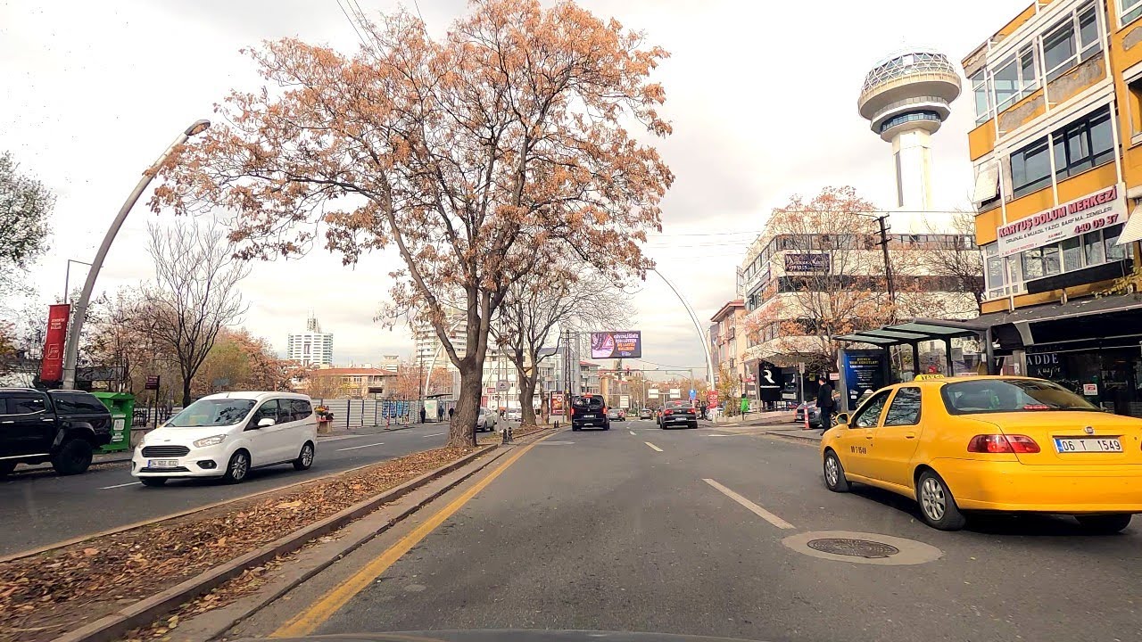 Ankara [4k60fps], Yukarı Ayrancı ve Dikmen'de Sürüş Turu - Driving Tour in Yukari Ayranci and Dikmen