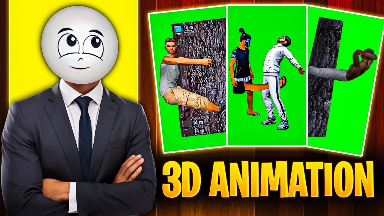 Make A Viral 3D Green Screen Animation || A1YT