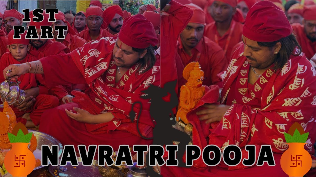 RAGHAW SETH Hanuman Party. (1st day navratri vlog)