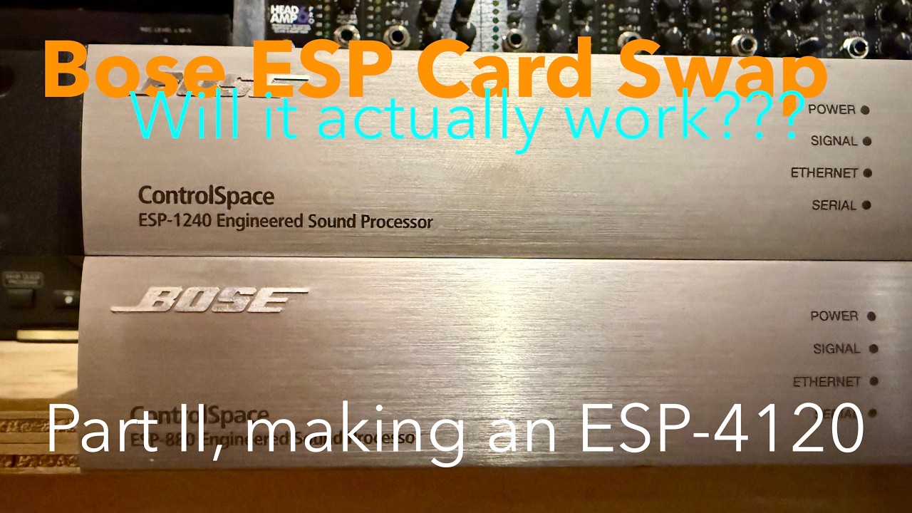 Swapping cards between Bose ESP units, the easy way? Found one issue to watch for...