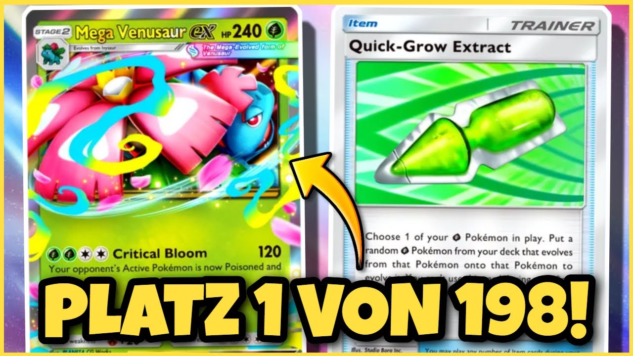 MEGA-BISAFLOR zerschlägt ALLES! 😱 SOLO Turnier-Siegerdeck! | Pokemon TCG Pocket
