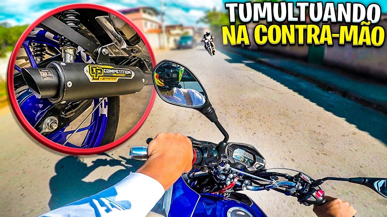 ATRASADO DE TITAN 160 COM O GP COMPETITION TUMULTUANDO! *Nunca pilote desse jeito!*