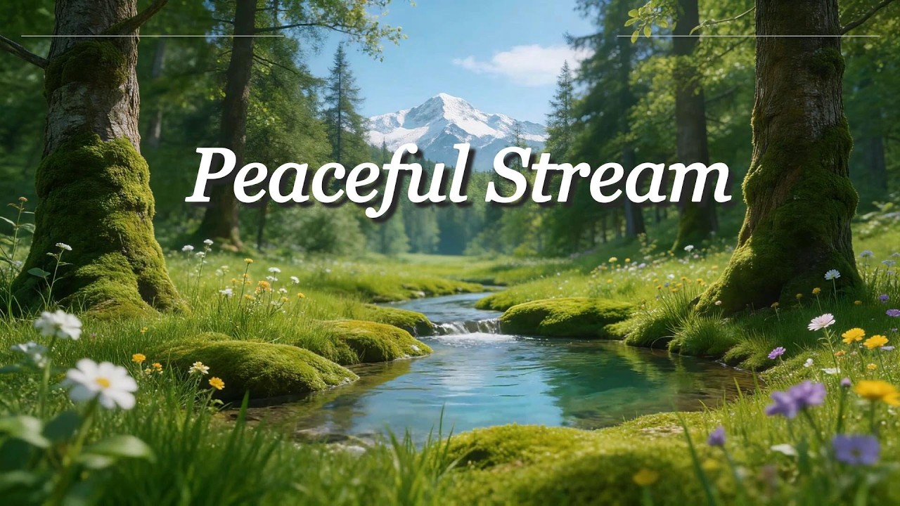 Peaceful Forest Stream Sounds 🌿 Relaxing Water Flow for Sleep, Study & Meditation (3 Hours)🌲