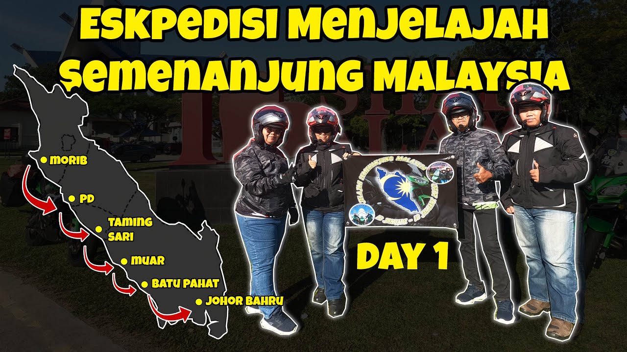 HARI PERTAMA RIDE MUKA DAH TERBAKAR | JELAJAH SEMENANJUNG MALAYSIA | VERSYS 650