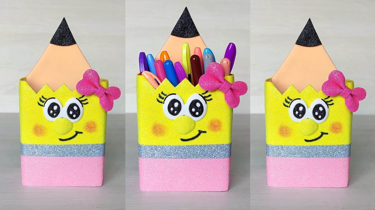 Lindo estuche hecho con caja de leche 😍Portalápices facilísimo y económico - Ideas Fantásticas