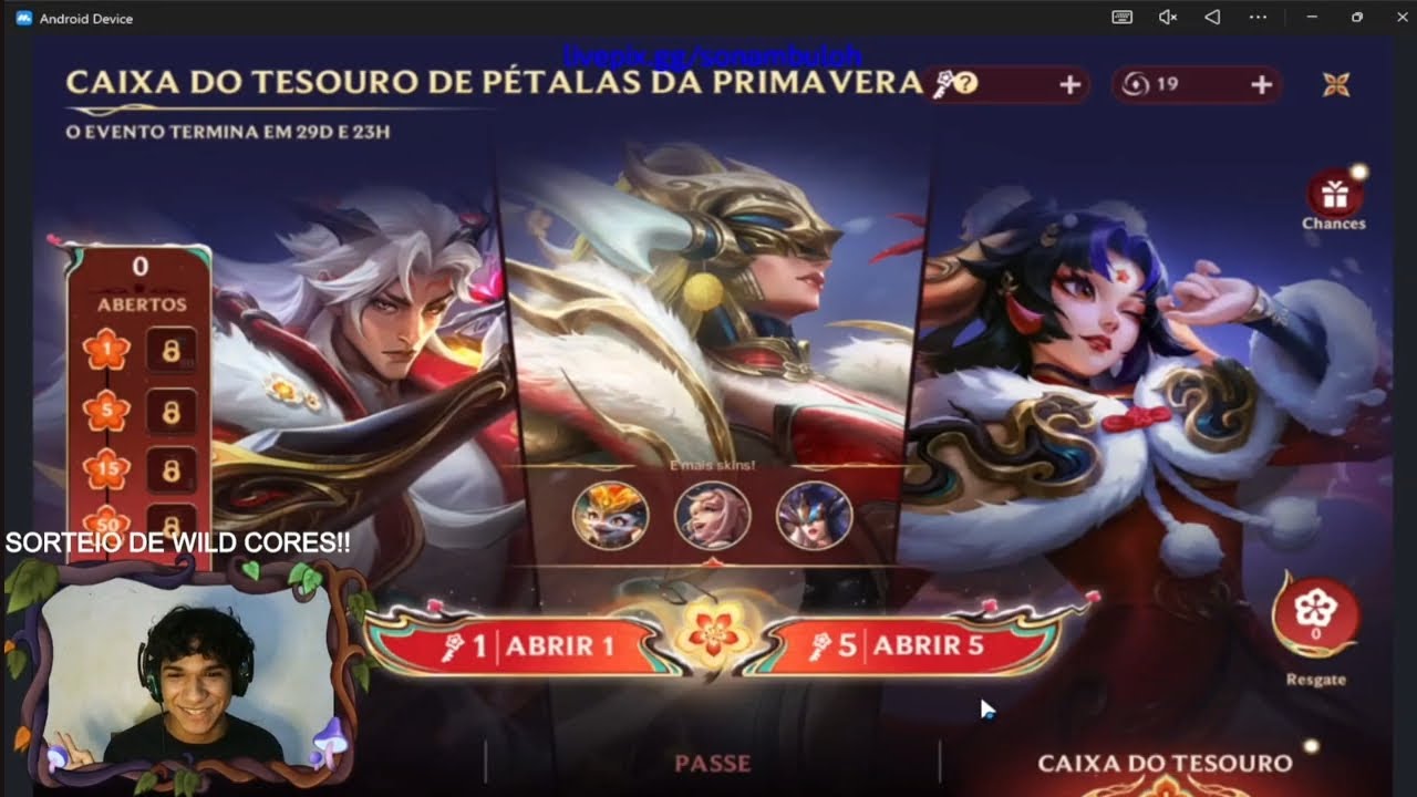 Gastando rins no gacha pétalas da primavera 