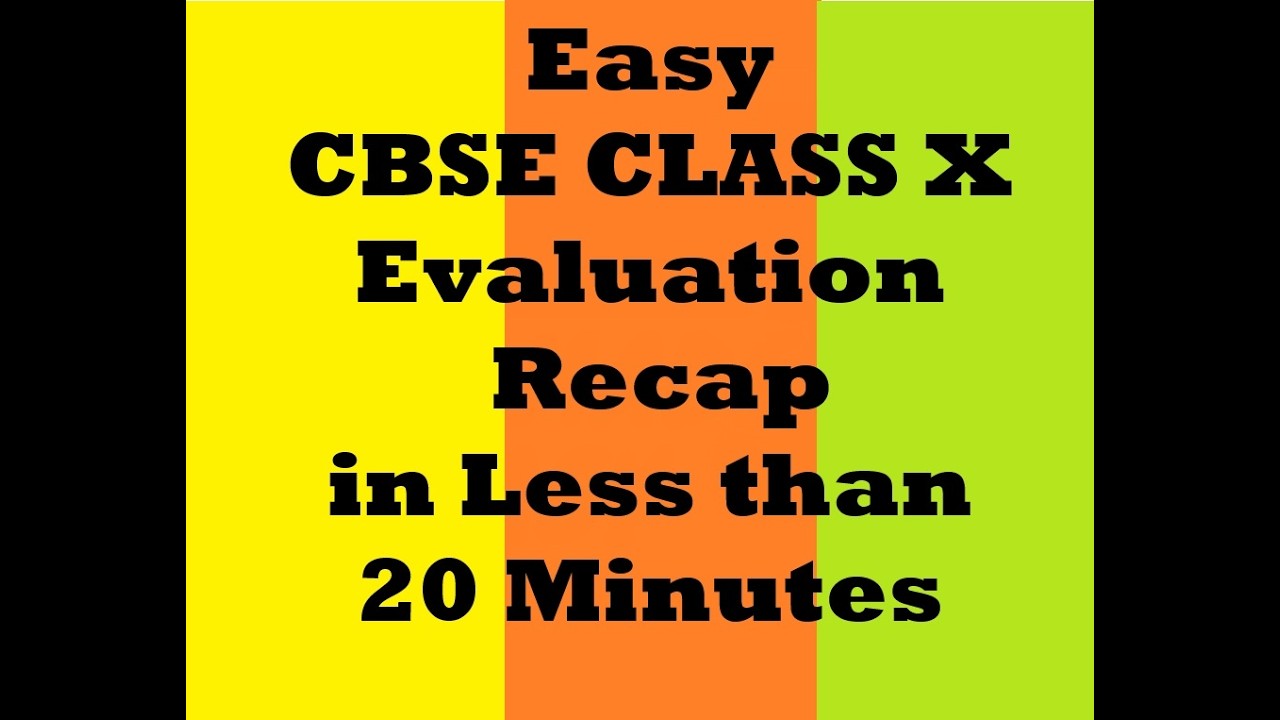 CBSE class x AI Evaluation chapter In less then 20 Minutes