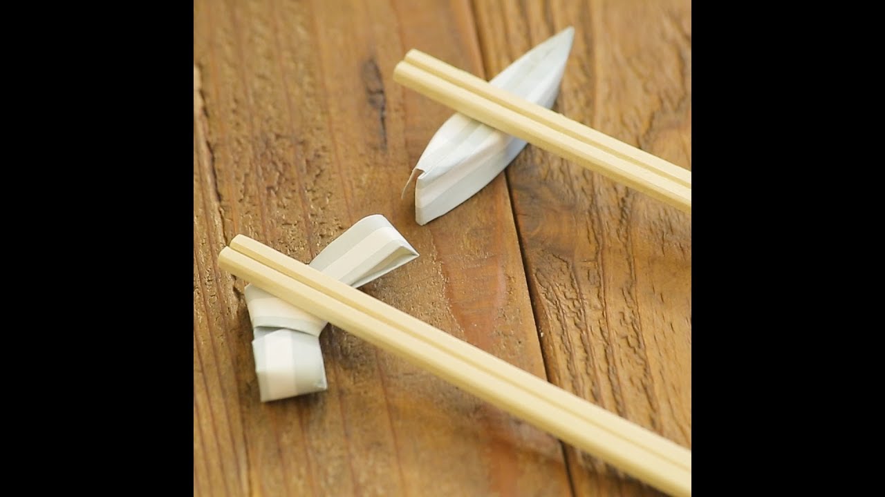 【料理の豆知識】知っておくと便利！お箸置きの折り方
