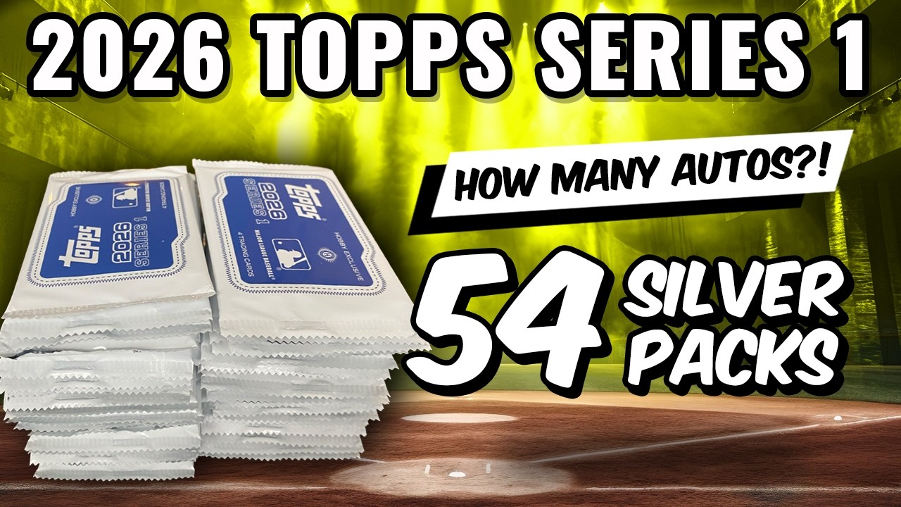 54 SILVER PACKS!!🚨BIG ROOKIE AUTO! 2026 TOPPS SERIES 1 HOBBY MOJO PACKS