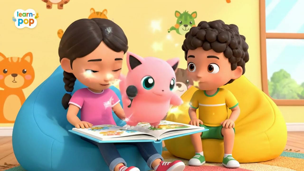 The Get Ready for Bed Song!Bedtime Routine Lullaby with Pokémon's Jigglypuff Nila & Nihad #Learn-Pop
