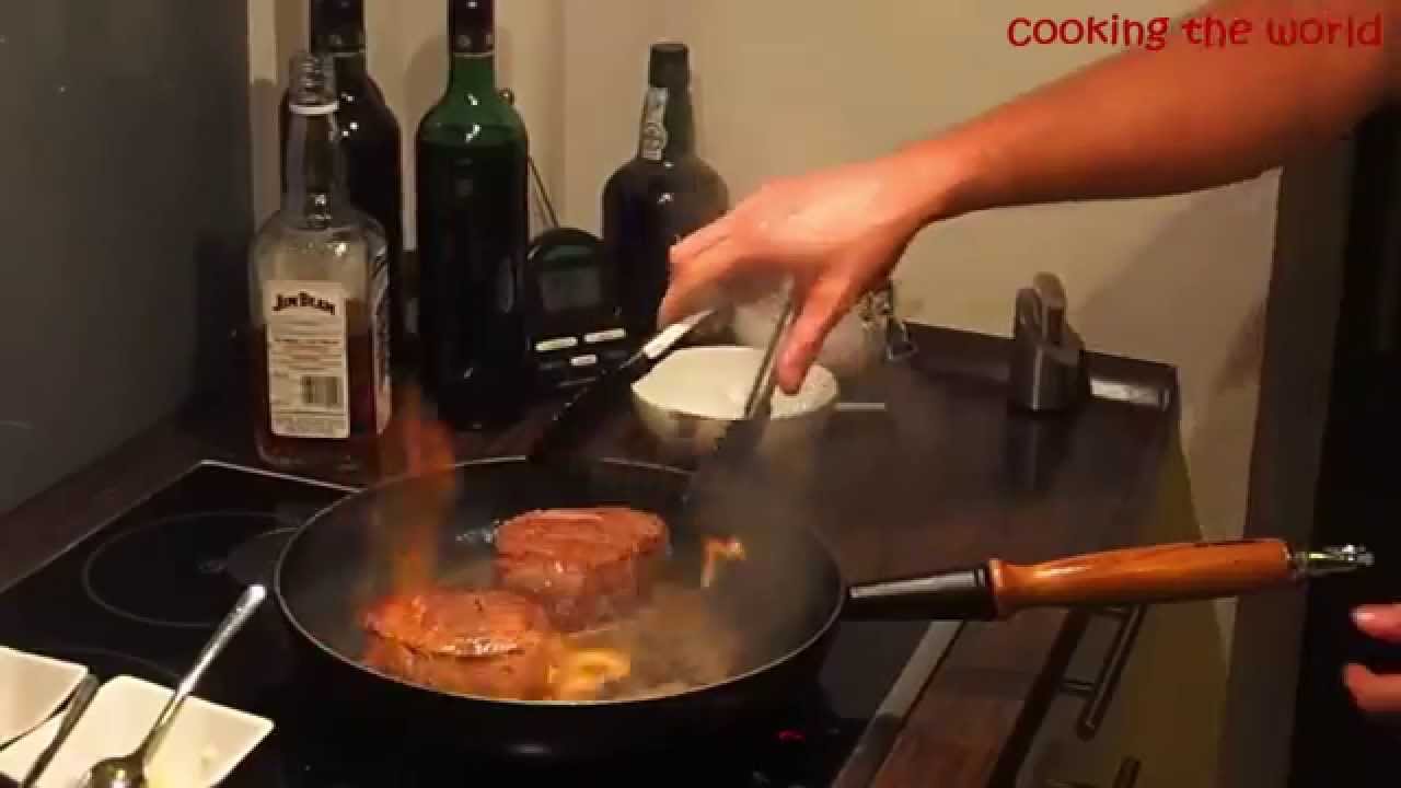 Steak flambe prepared for us on Kuramathi Island Maldives