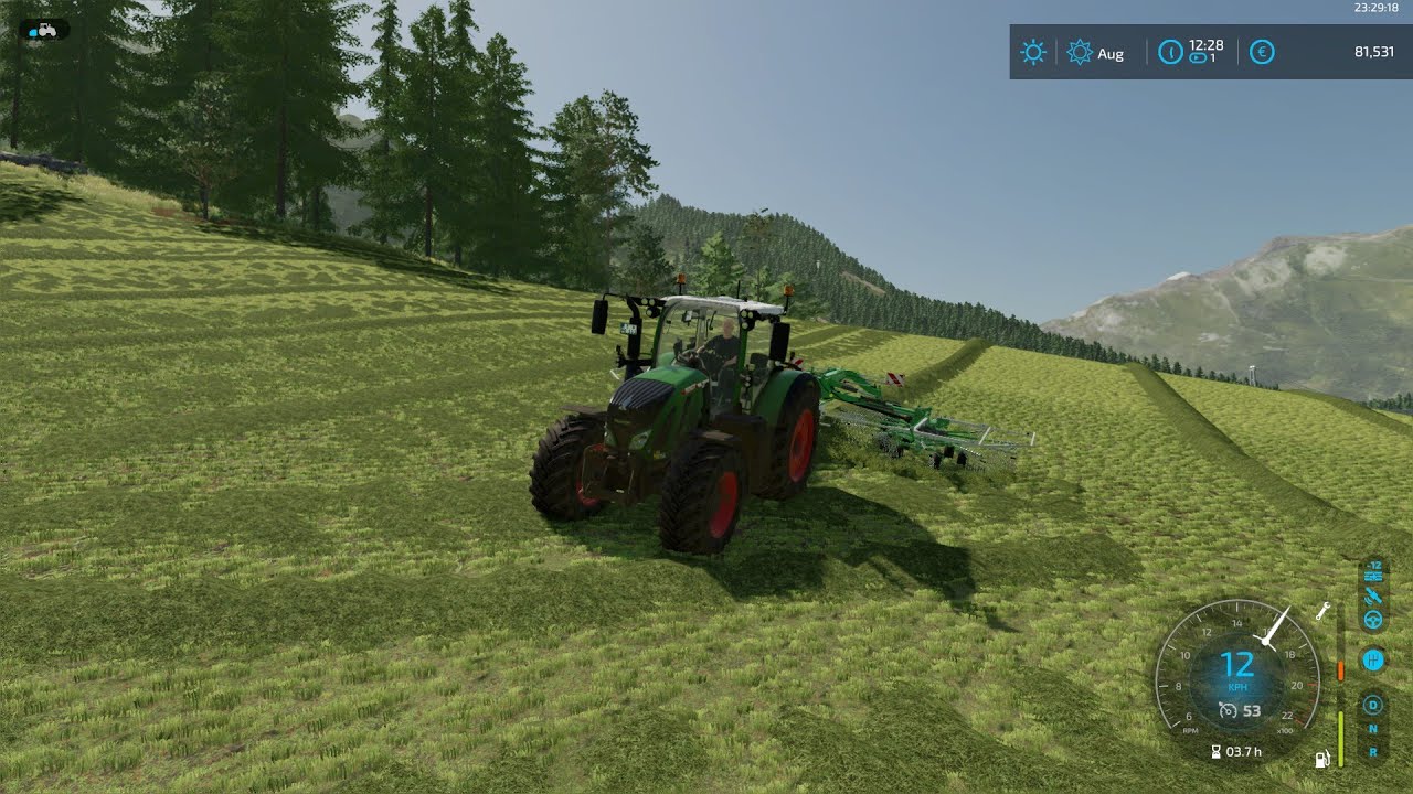 Swath the grass l Erlengrat Dairy Farm #2