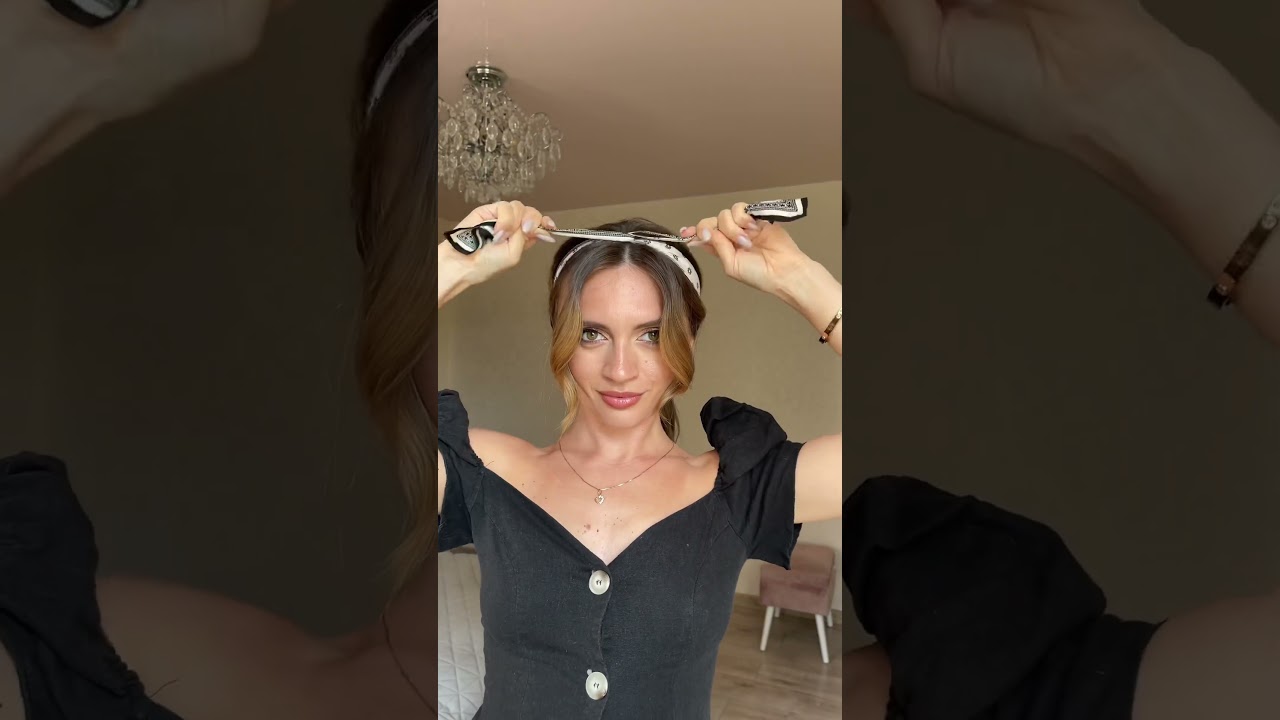 Scarf hairstyle for summer #hairstyle #hairtutorial #hairstylegirl #easyhairstyle #viralvideo