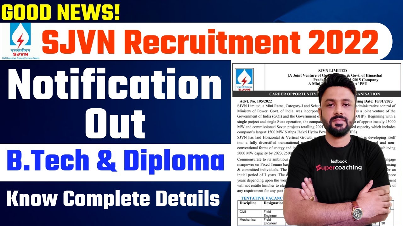 SJVN Recruitment 2022 | SJVN Apprentice 2022 For B.Tech & diploma | Know Complete Details |Rahul Sir