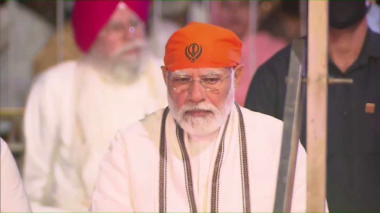PM Modi participates in 'Shabad Kirtan' at the 400th Parkash Purab of Sri Guru Tegh Bahadur Ji