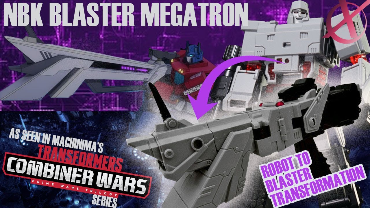 NBK Megatron (Robot to Blaster Transformation) | Combiner Wars NBK Megamaster 3rd party Transformers