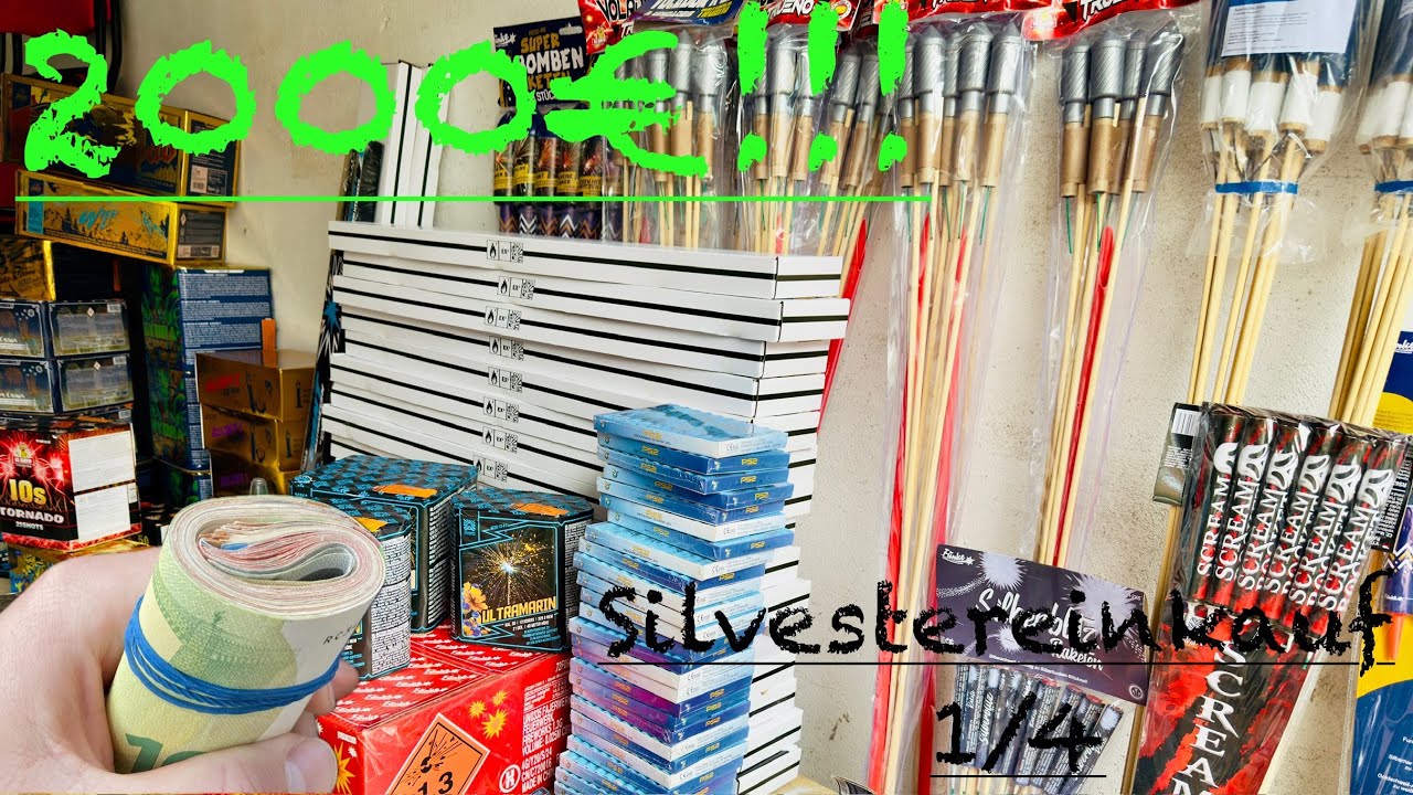 2000€ FEUERWERKSEINKAUF 1/4 SILVESTER 2024/2025 | Funke, El Gato, Iskra
