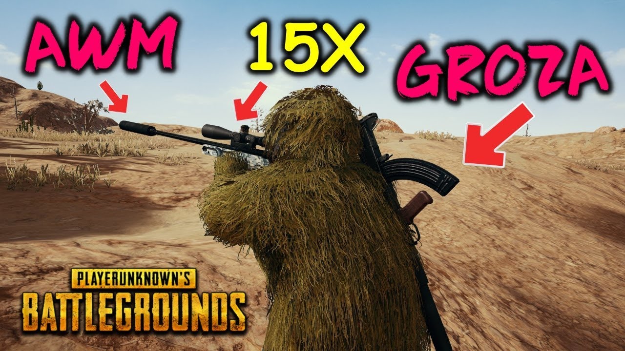 PC PUBG | AMA ÇILDIRIRSIN GROZA AWM 15X
